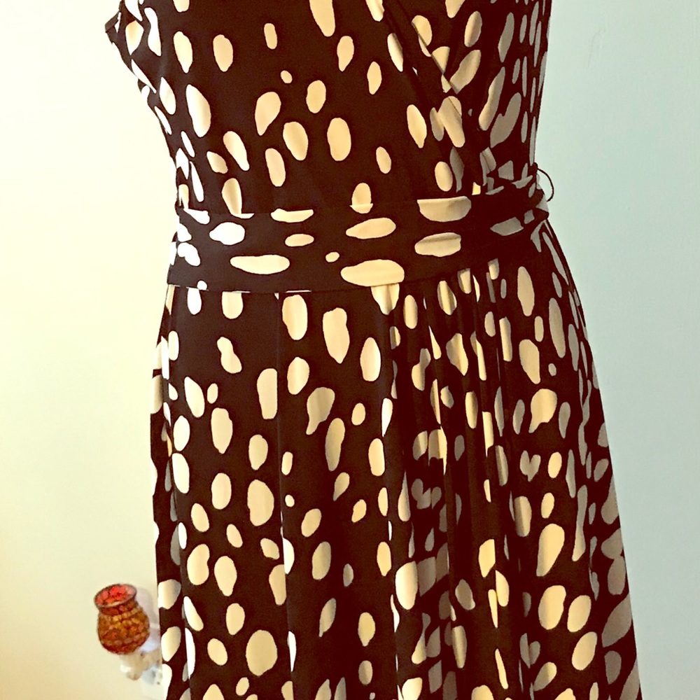 Black & white polka dot dress